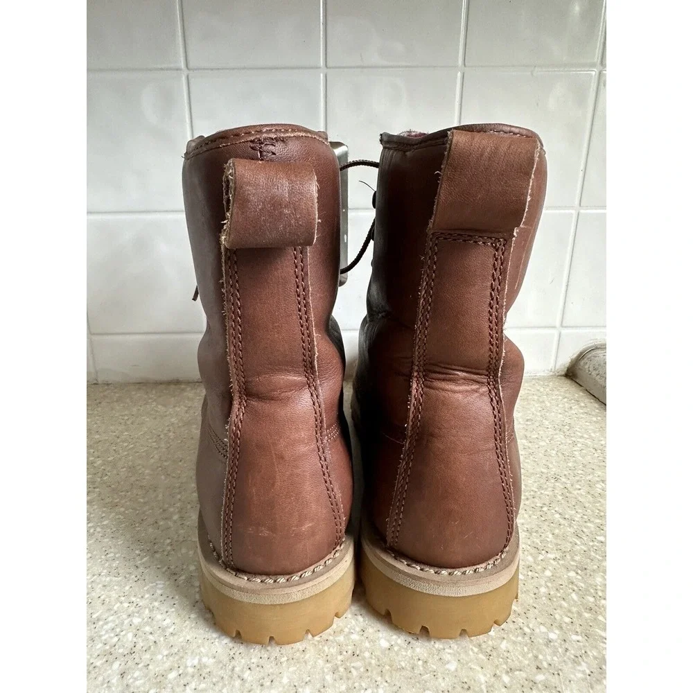 70s Brown Leather Waterproof Gore-Tex LL Bean Waterproof Plus Boots Sz 7.5-8 Wmn